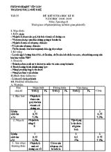 Giáo án Âm nhạc Lớp 8 - Tiết 35 Kiểm tra học kỳ II - Năm học 2018-2019 - Trường THCS Nhữ Khê